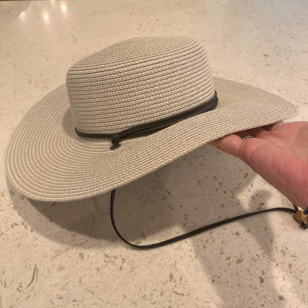 Braided Gray Sun hat
